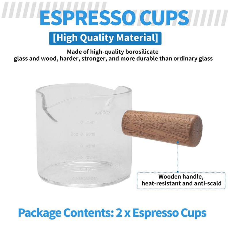 B50C, lot de 2 verres à espres - Espresso Shot Glass avis et prix