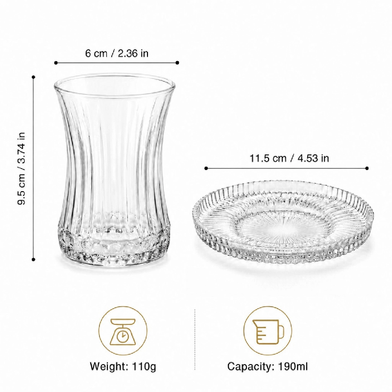 Ensemble de 2 tasses et soucou - Espresso Shot Glass avis et prix